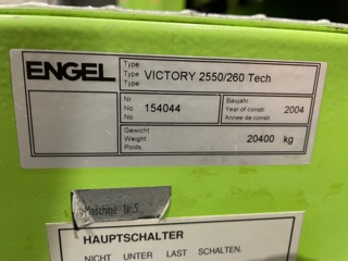 Engel Victory 2550/260 tech