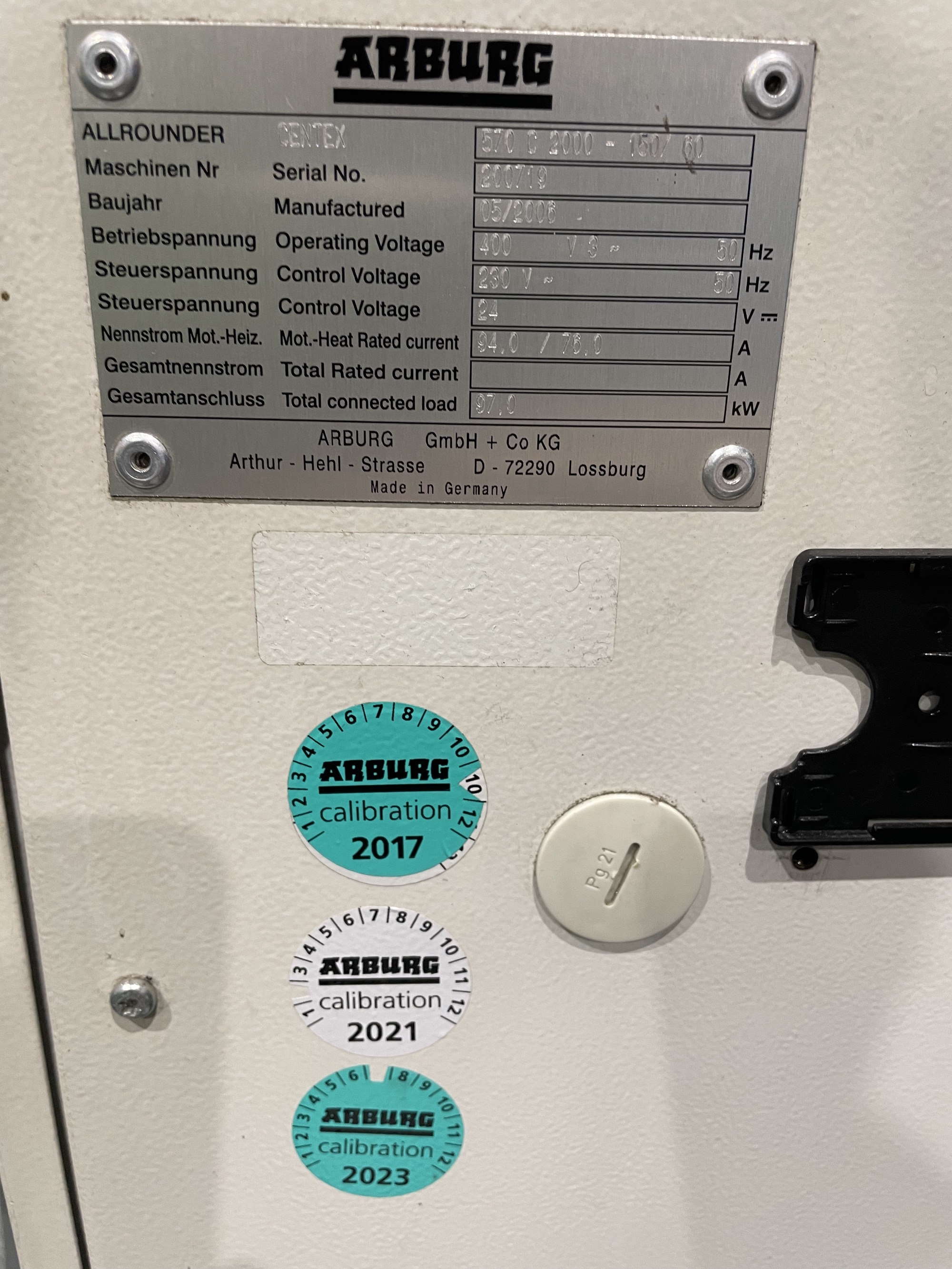 ARBURG 570 C 2000-150-60 2 shot