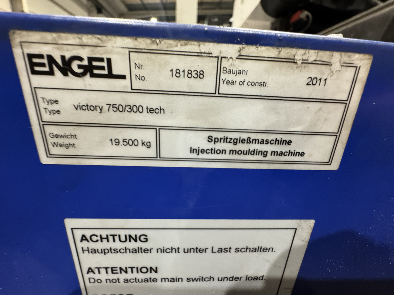 Engel Victory 750/300 Tech