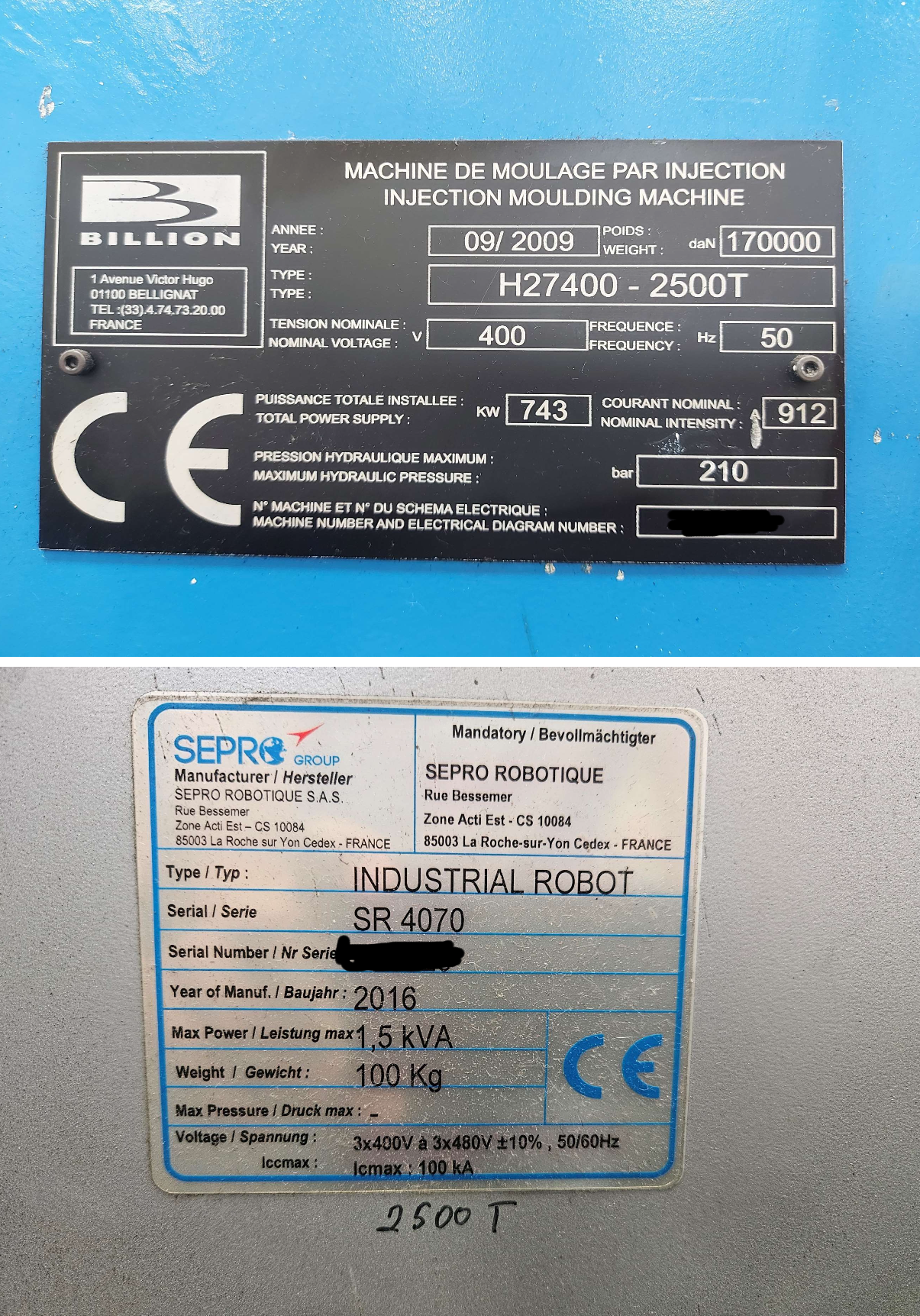 Billion H27400-2500T